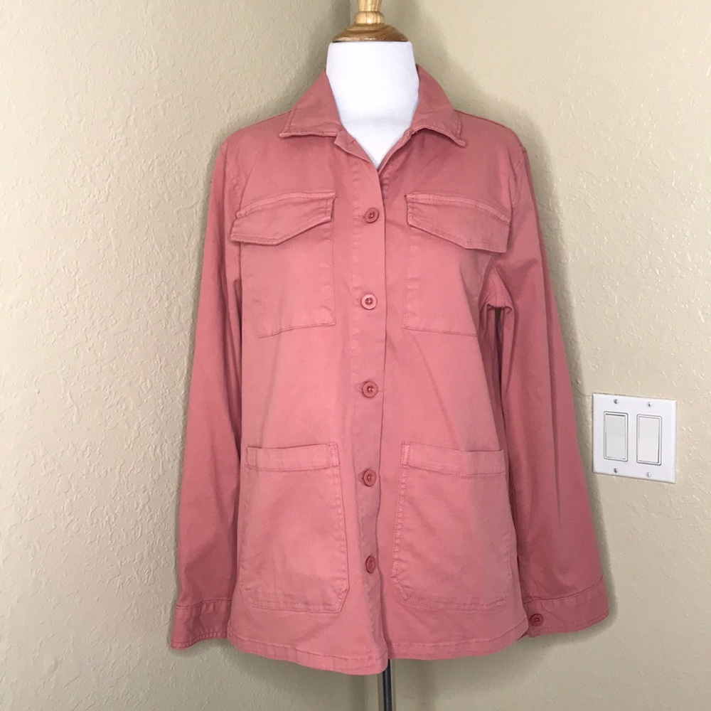 SANCTUARY Dusty Blush 4 Pocket Jacket M